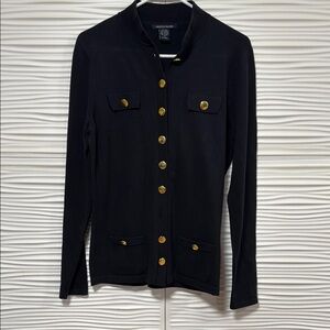 Black Jacket with Gold Buttons